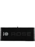 Martine Rose monogram-embroidered gym towel (100 cm x 40 cm) - Black