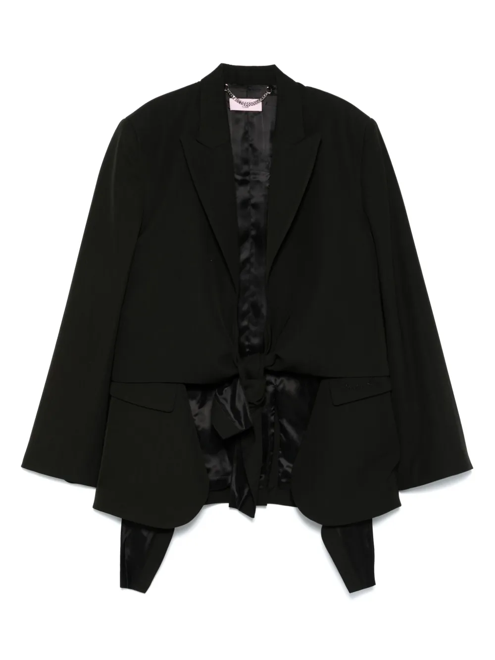 Martine Rose knotted tailored jacket | Black | Image 1