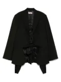 Martine Rose knotted tailored jacket - Black