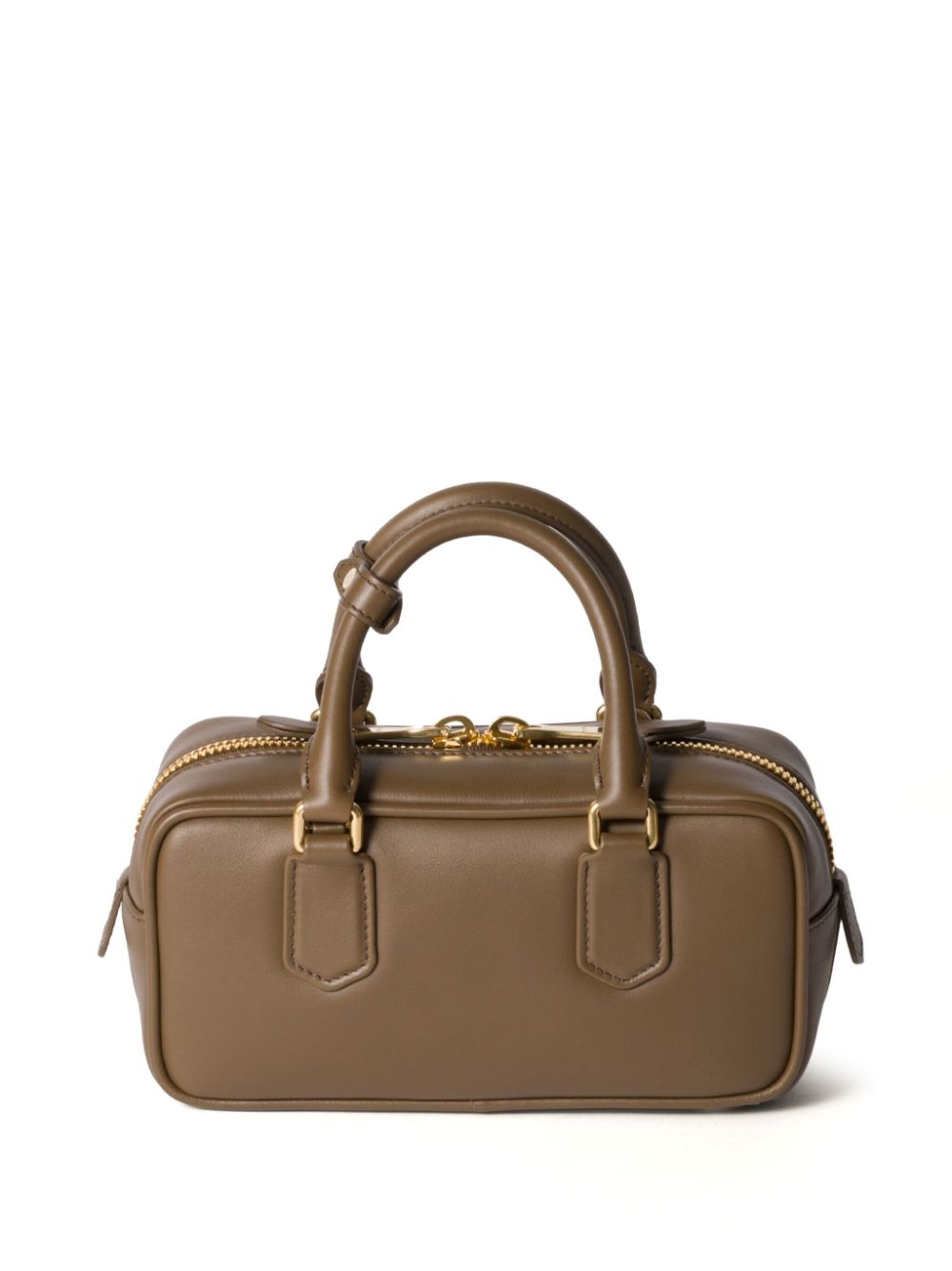 Miu Miu Arco leren shopper - Groen