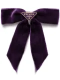 Prada velvet hair clip - Purple