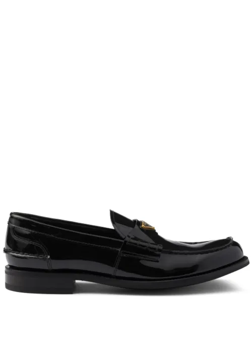 Mocassins à fini brossé - Prada - Modalova