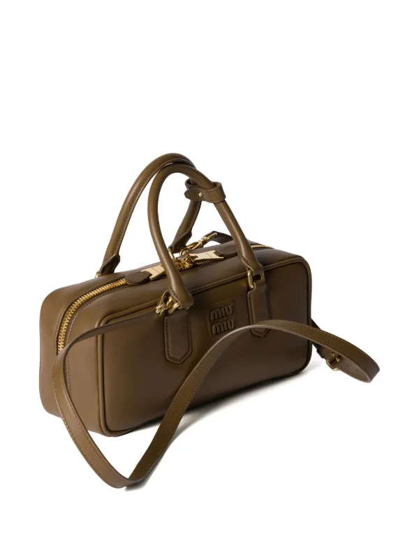 Miu Miu Arcadie Leather Bag | Green | FARFETCH