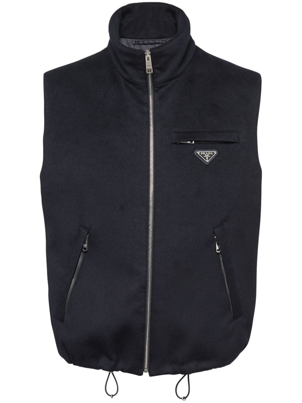 Prada Kasjmier gilet Blauw