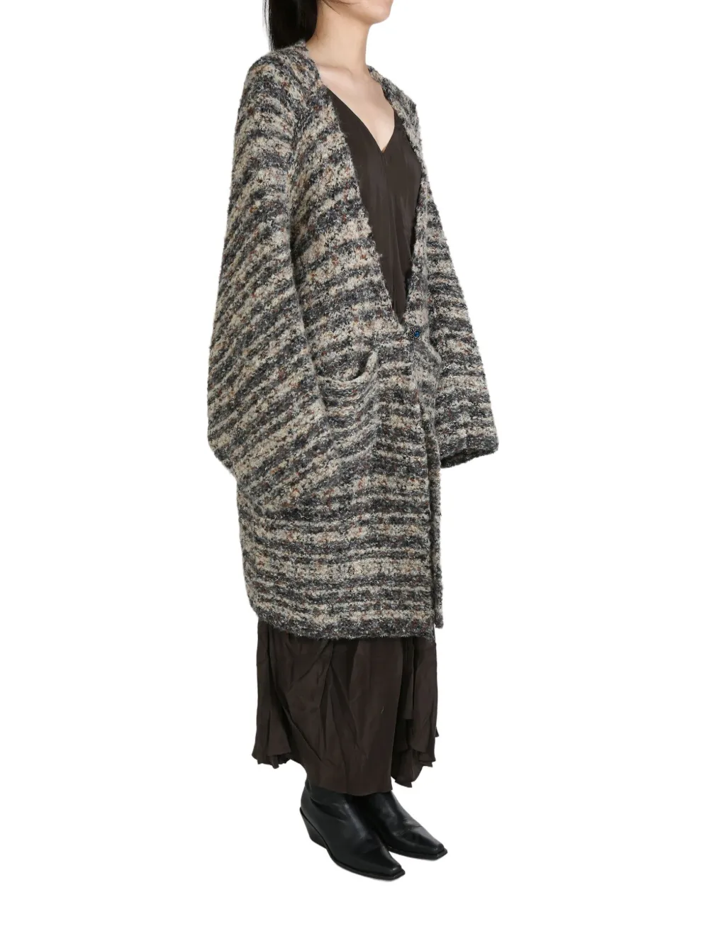 YANGKEHAN Ripple coat - Beige