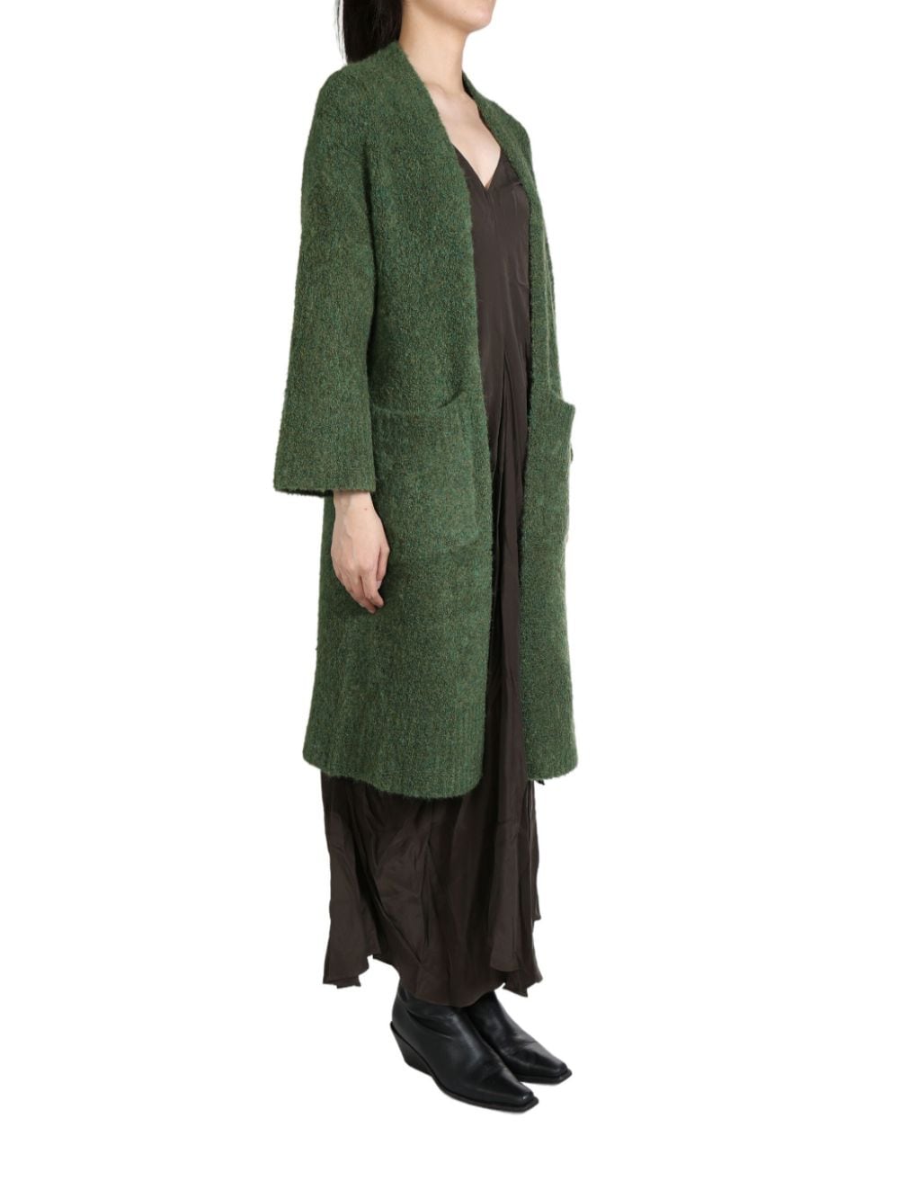 YANGKEHAN Moss robe coat - Groen