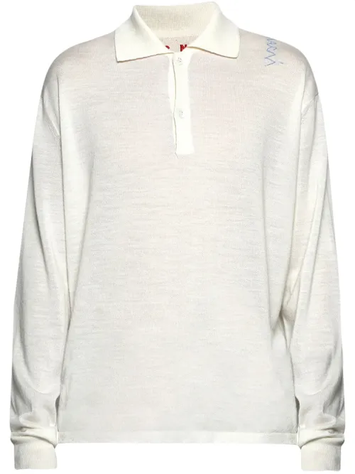 Polo à logo brodé - Marni - Modalova