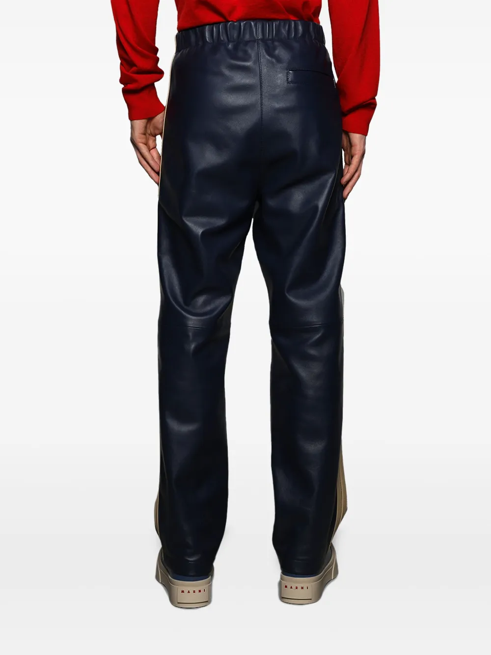Marni Leren broek Blauw