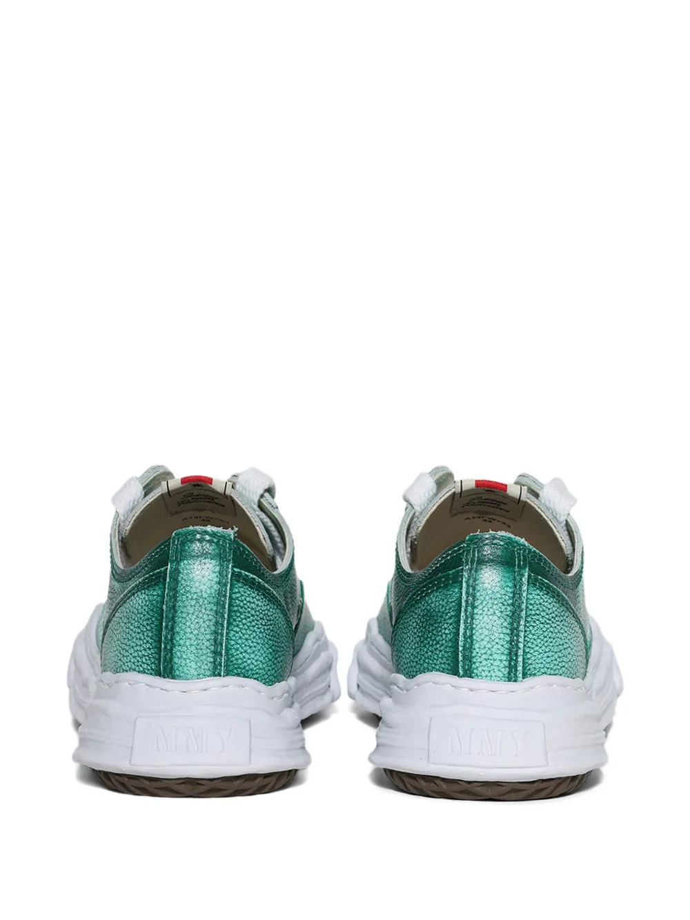 Maison MIHARA YASUHIRO Hank Low brushed leather sneaker Green