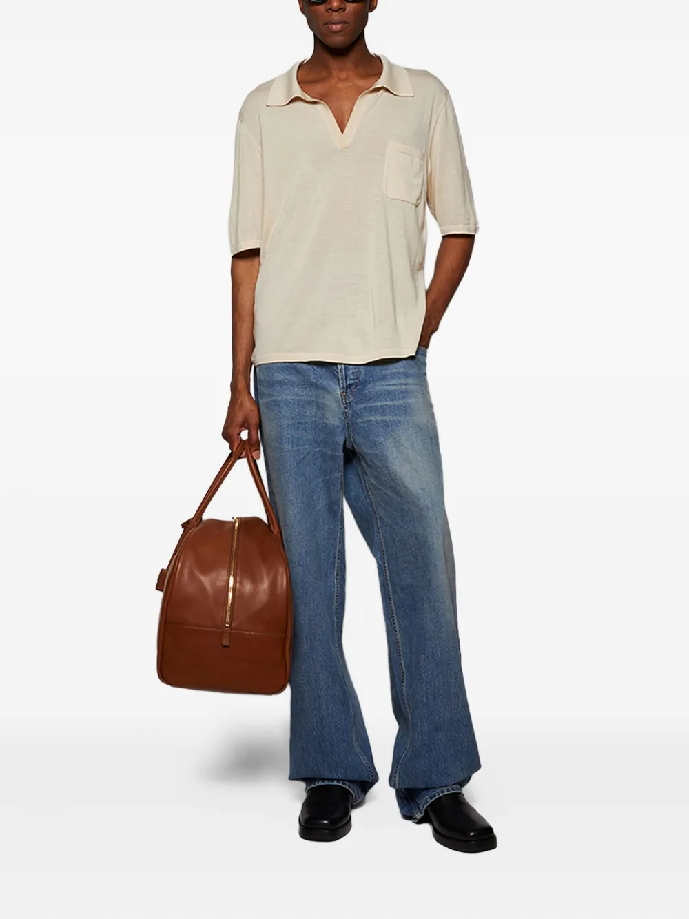 Saint Laurent Bowling duffle bag Bruin