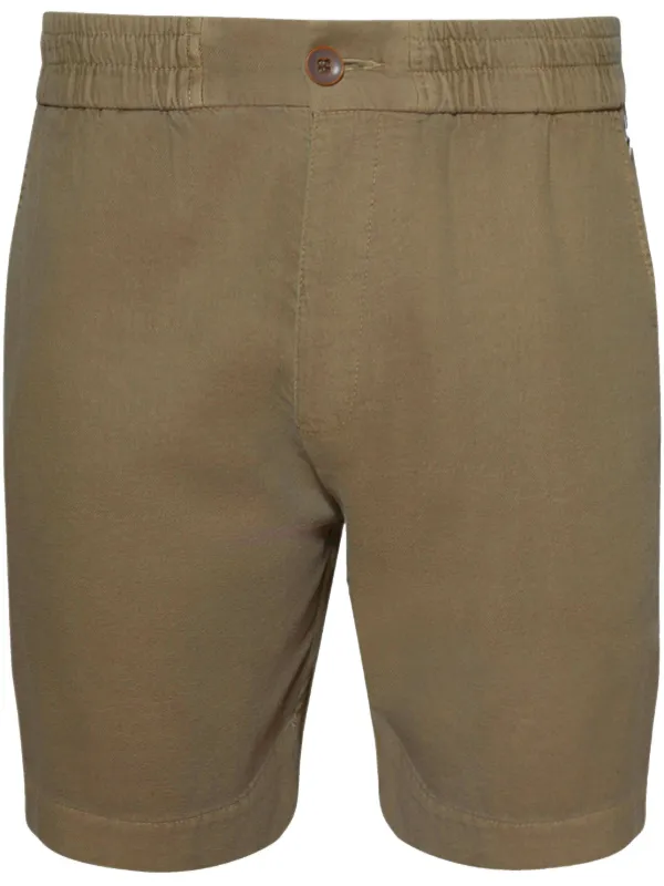 The Elder Statesman Early Dawn Cropped Shorts in Green