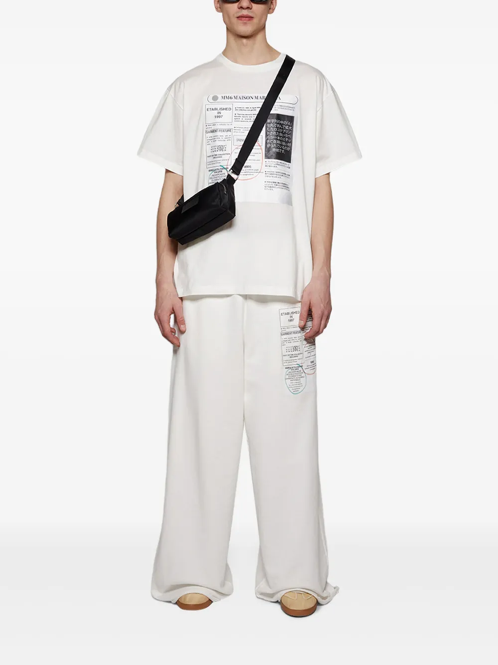 MM6 Maison Margiela Crossbodytas met patch Zwart
