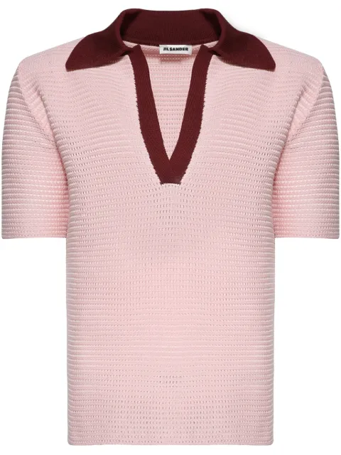 Jil Sander short-sleeved polo shirt 