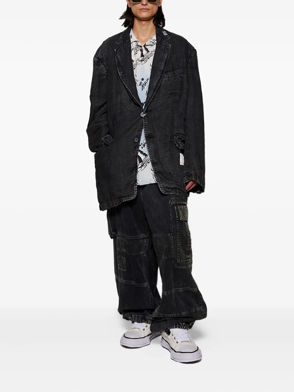 Maison MIHARA YASUHIRO Linnen blazer Zwart