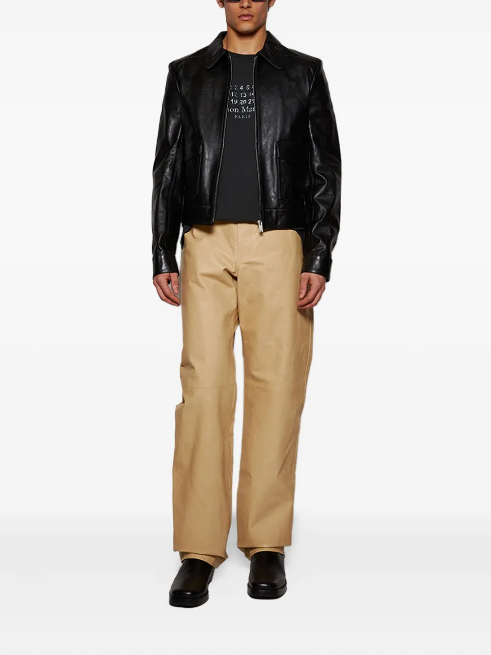 Jil Sander Gecoate broek - Beige