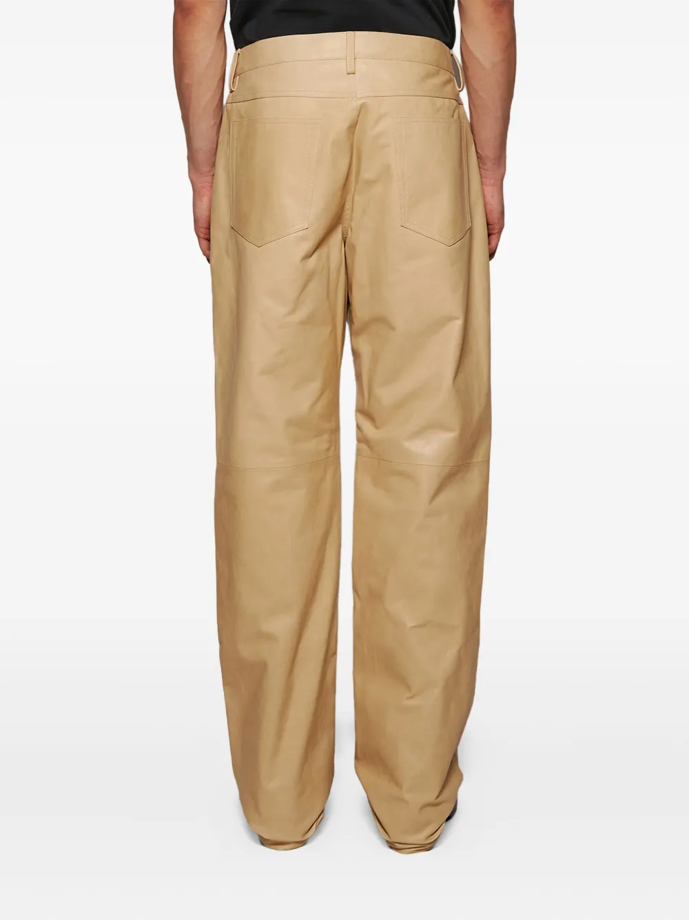 Jil Sander Gecoate broek Beige