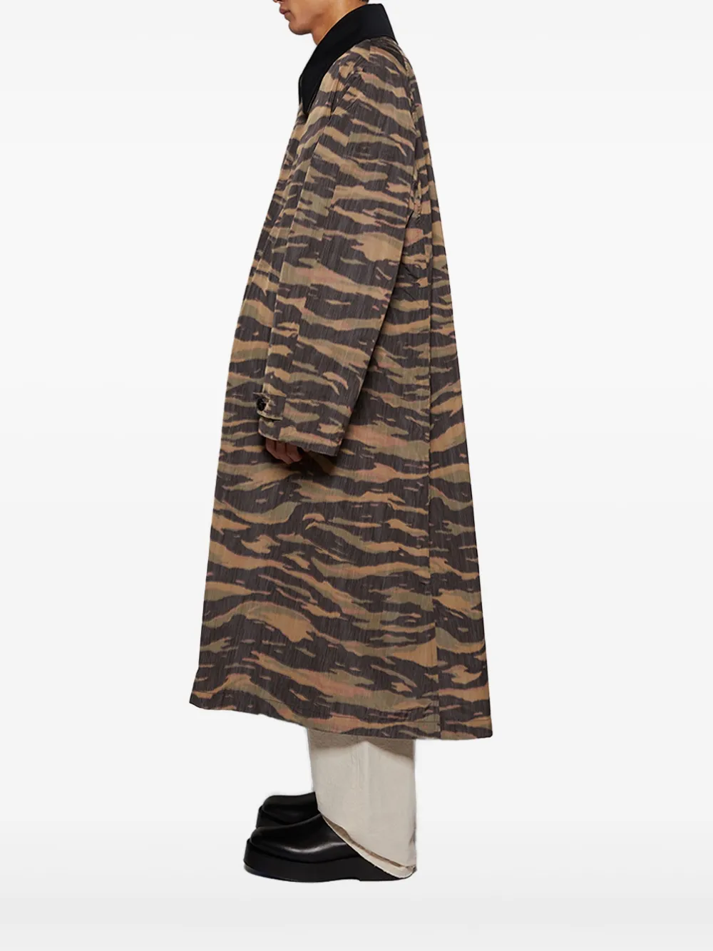 Jil Sander Jas met camouflageprint Bruin