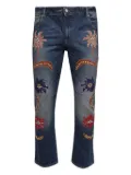 BLUEMARBLE beaded embroidered jeans