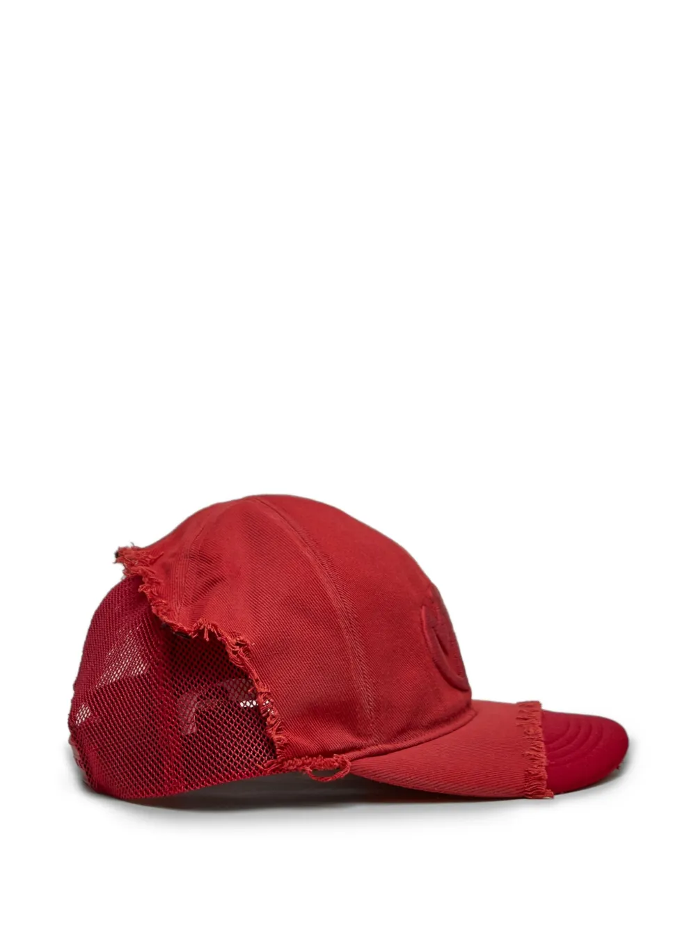 Maison MIHARA YASUHIRO Truckerpet met geborduurd logo en franje Rood