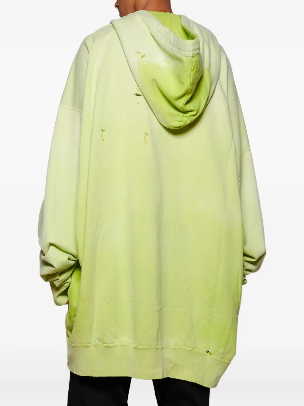 Maison MIHARA YASUHIRO Gerafelde hoodie Geel