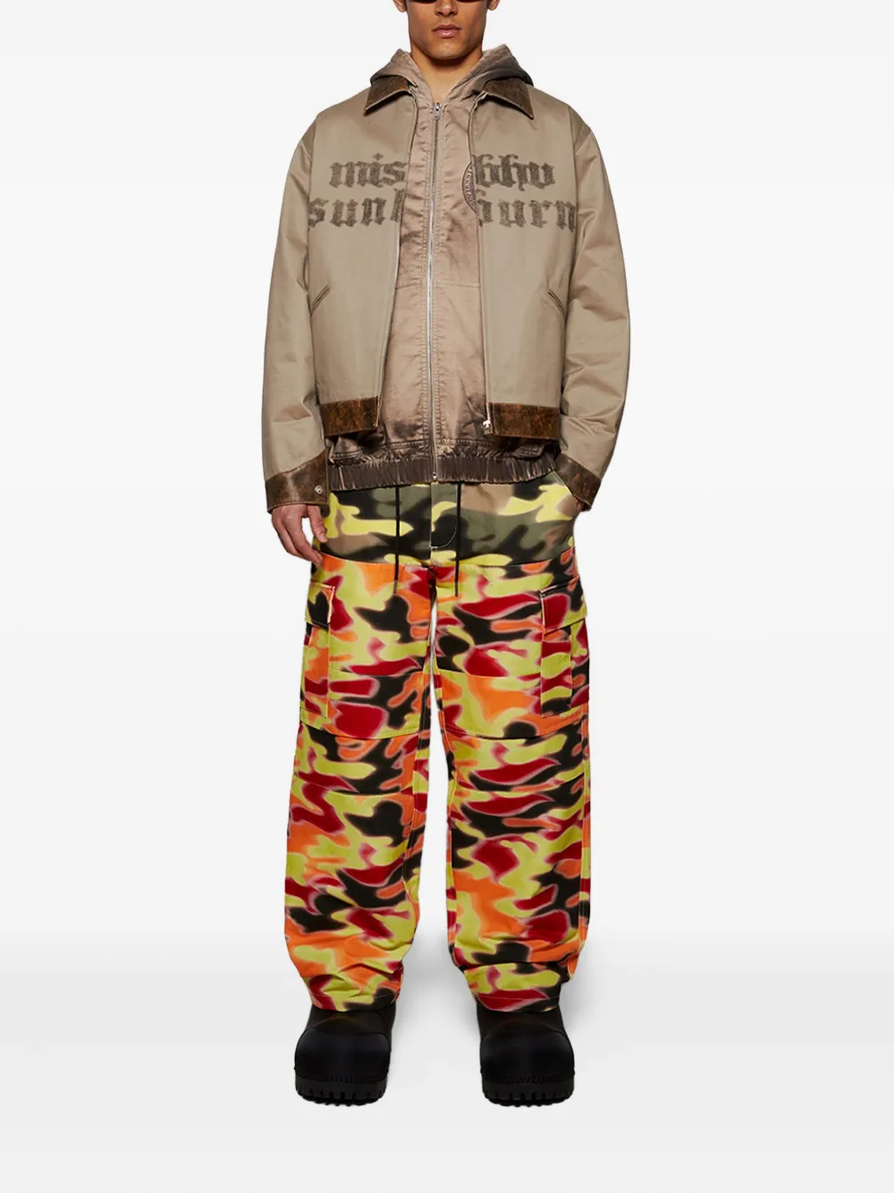 BLUEMARBLE pantalones Triple Cargo con motivo militar | Pantalones rectos y con corte regular | Image 2