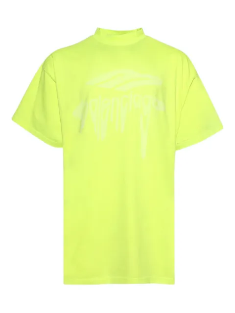 Balenciaga playera con estampado gráfico