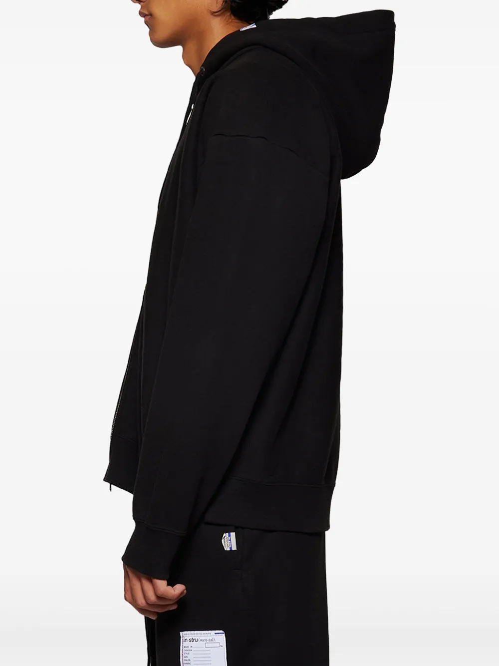 Maison MIHARA YASUHIRO Hoodie met logo-label Zwart