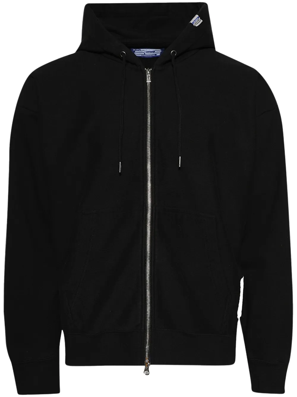 Maison MIHARA YASUHIRO logo-tag hoodie | Black | Image 1