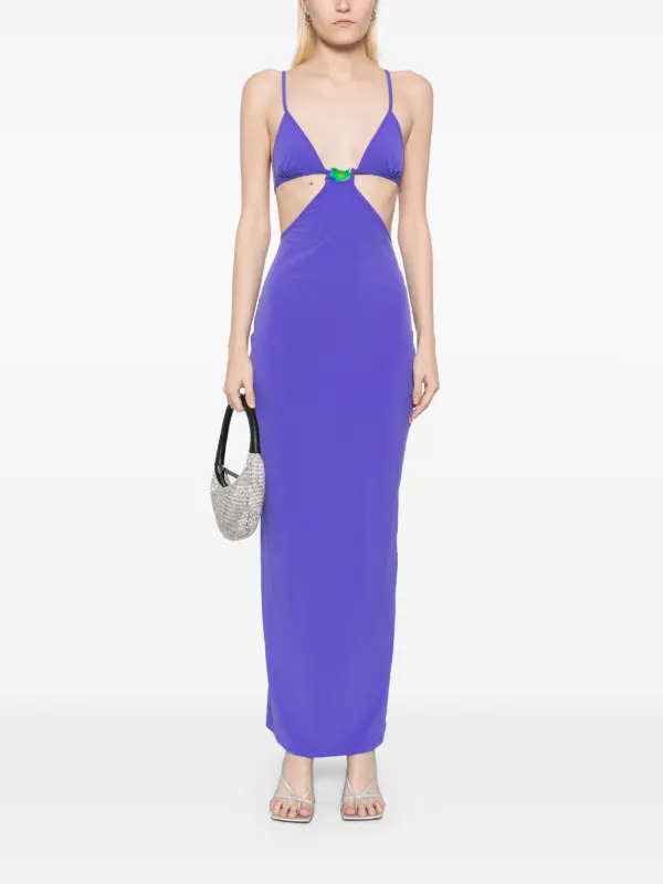 Christopher Esber Lycra Maxi Dress - Purple Christopher Esber Lycra Maxi Dress - Purple