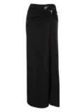 Christopher Esber Ruched Orbit Split skirt - Black