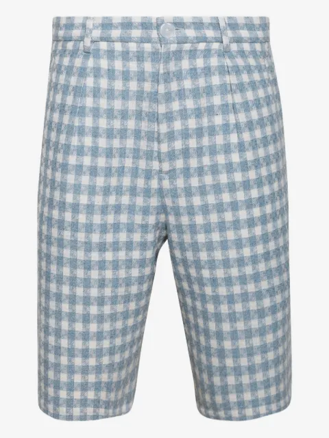 Nahmias shorts con cuadros estampados
