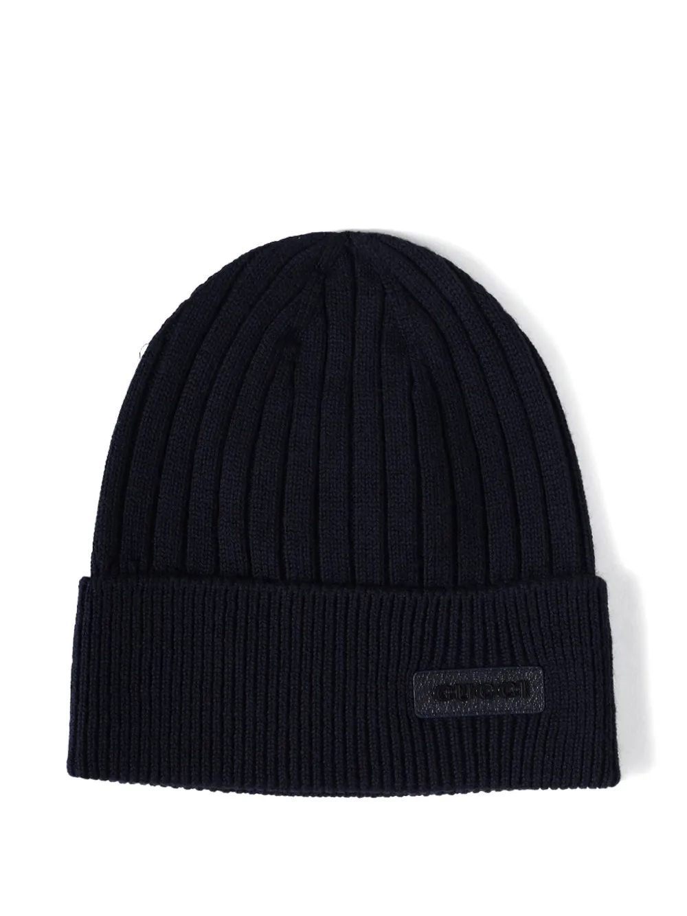 Gucci Ribbed-knit Beanie In Black