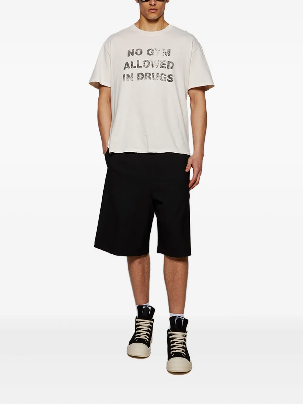 Nahmias T-shirt met grafische print Wit