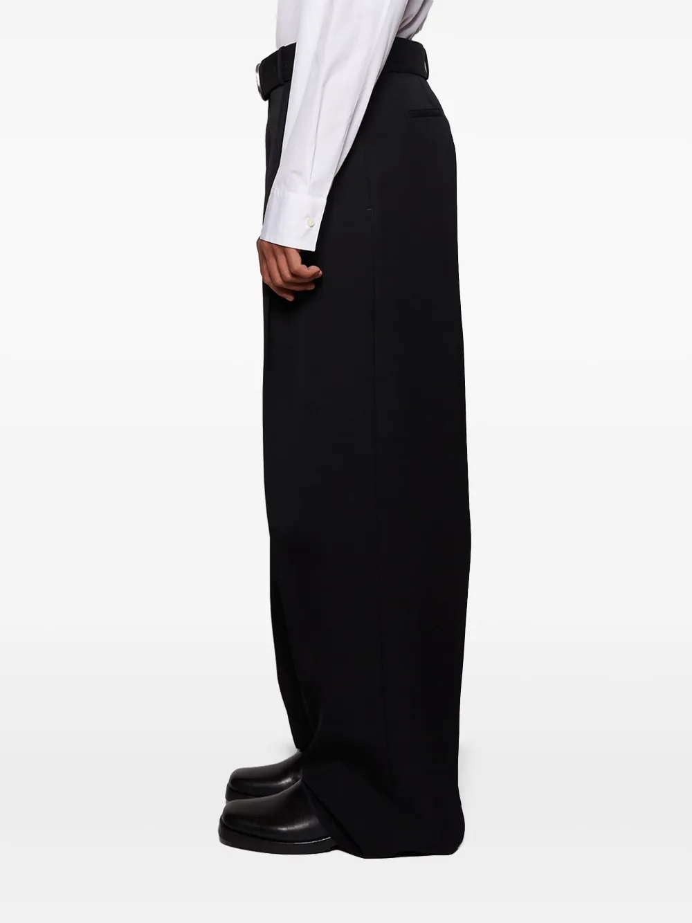 Jil Sander Wollen broek Zwart