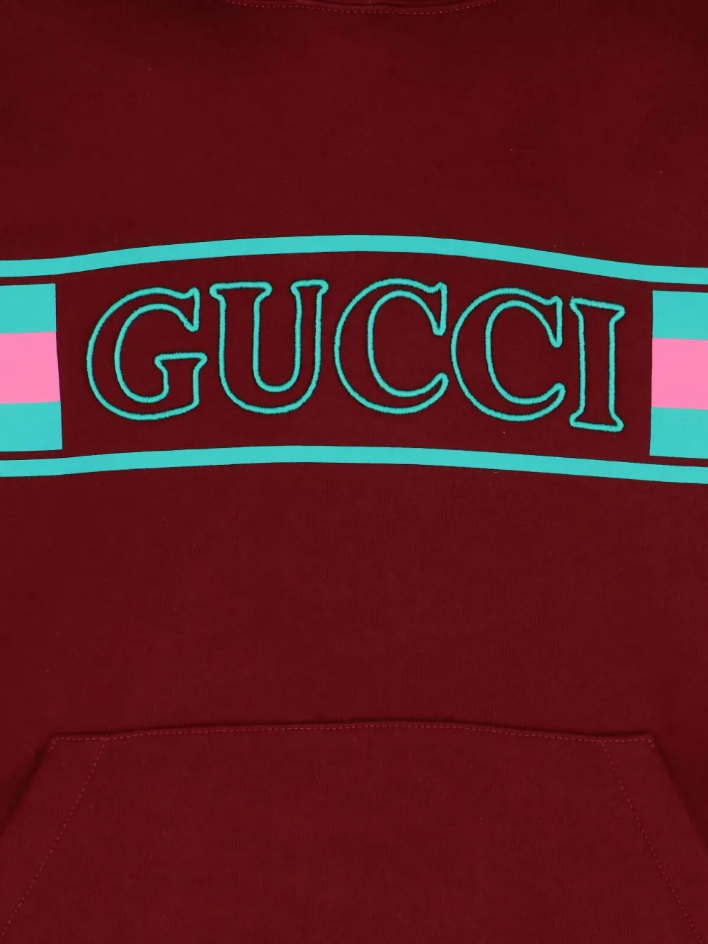 Gucci Hooded Sweatshirt Kangaroo Pocket In Red