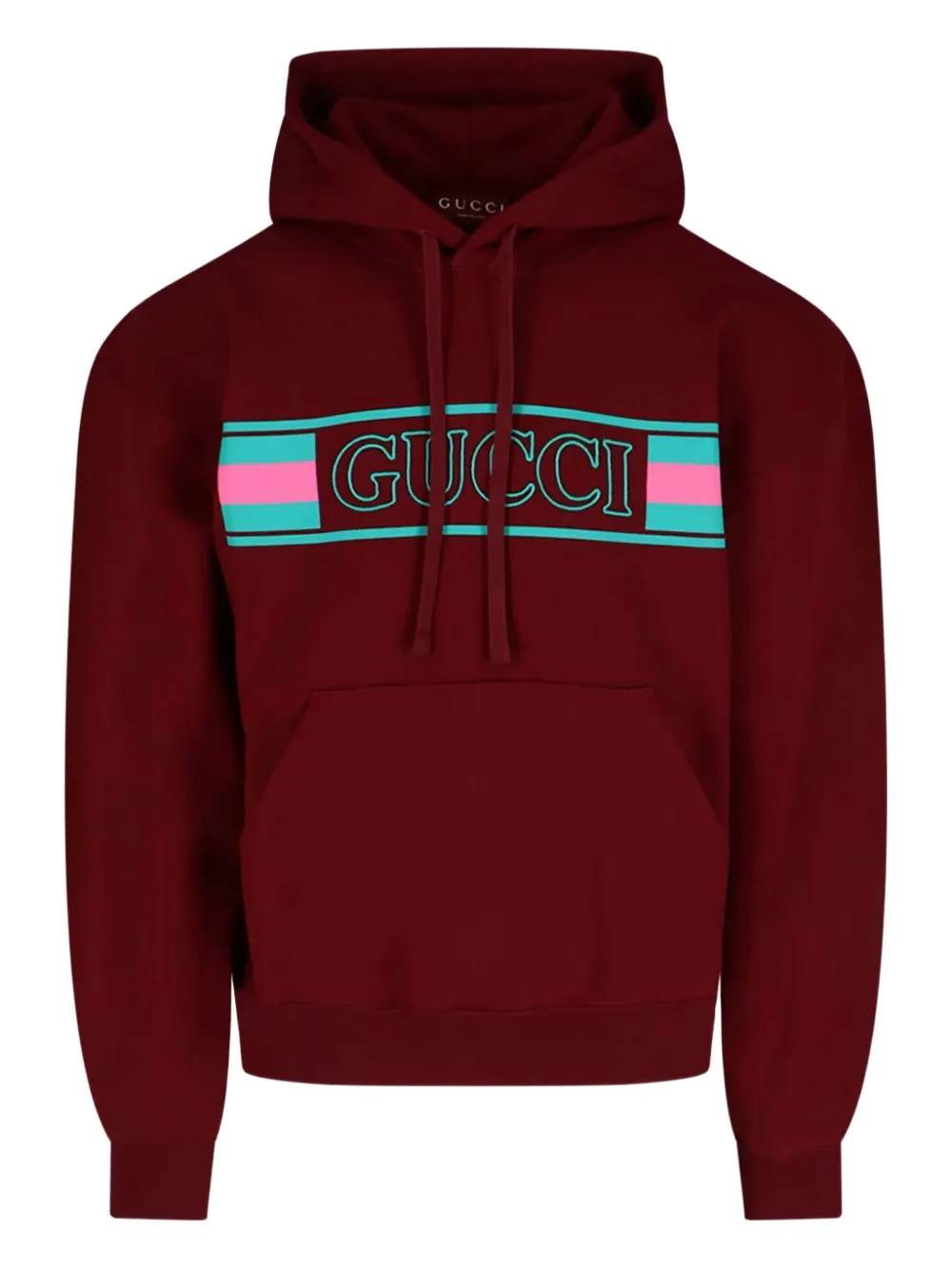 Gucci logo-print hoodie | Red | Image 1