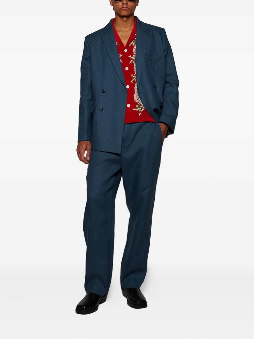 BODE double-breasted linen jacket | Blazers | Image 2