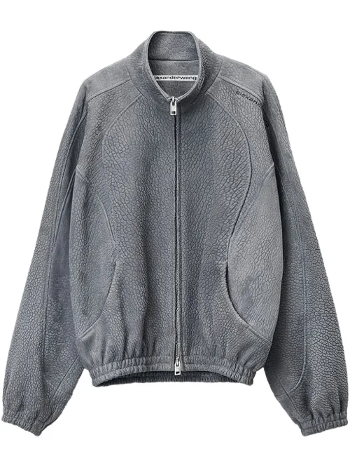 Veste zippée en cuir - Alexander Wang - Modalova
