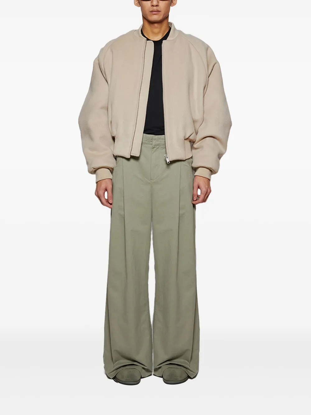 ENTIRE STUDIOS pleat-detailing trousers - Beige