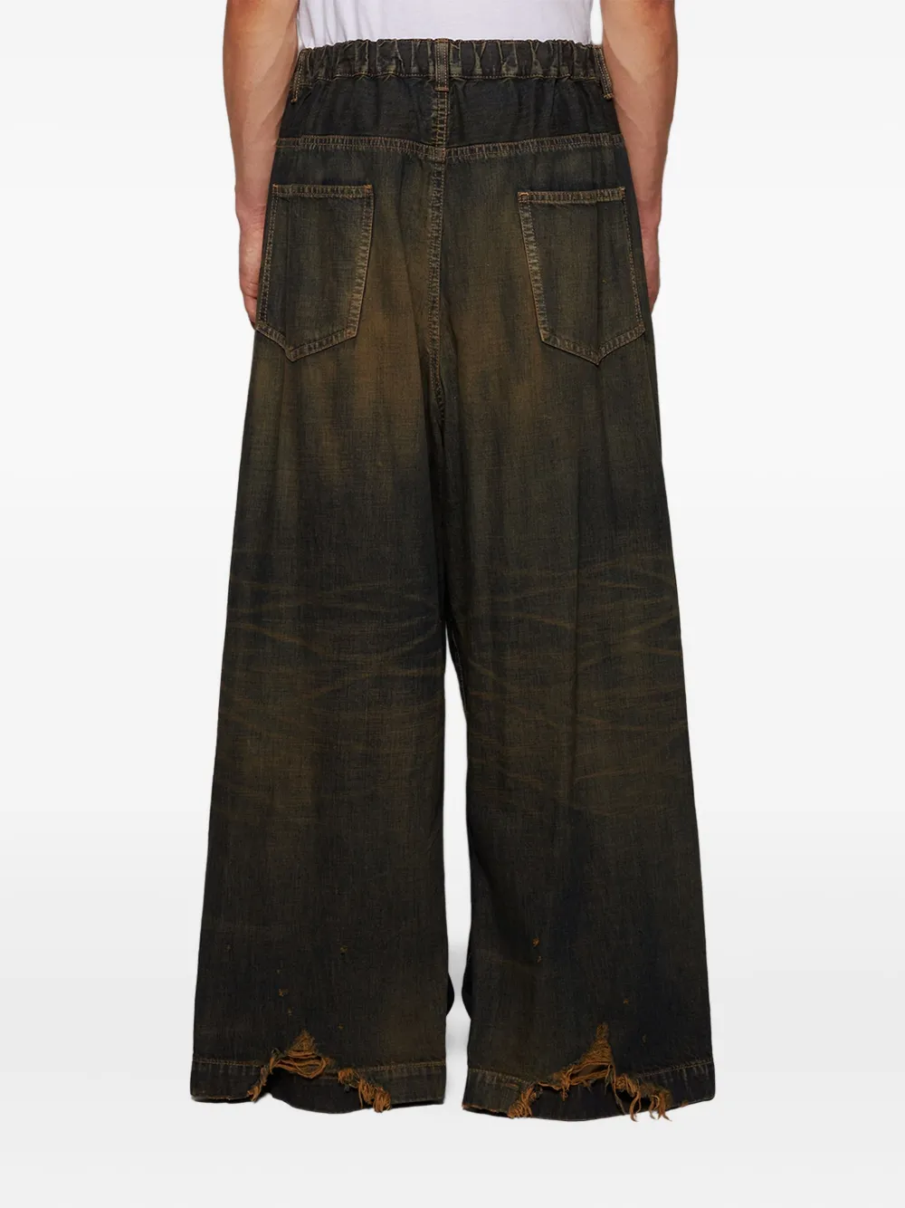 Maison MIHARA YASUHIRO Jeans met wijde pijpen Blauw