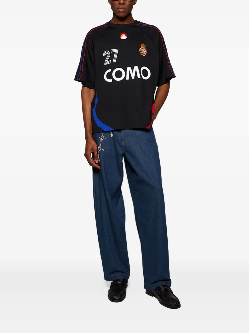 BLUEMARBLE Jeans met Trompe l'Oeil - Blauw