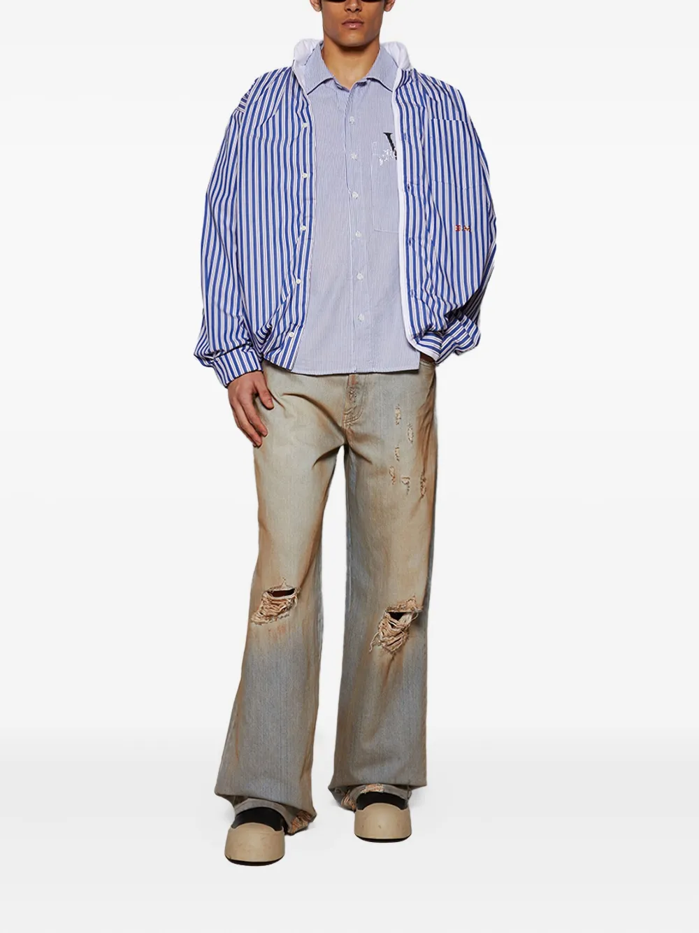 BLUEMARBLE stripe-pattern shirt | Image 2