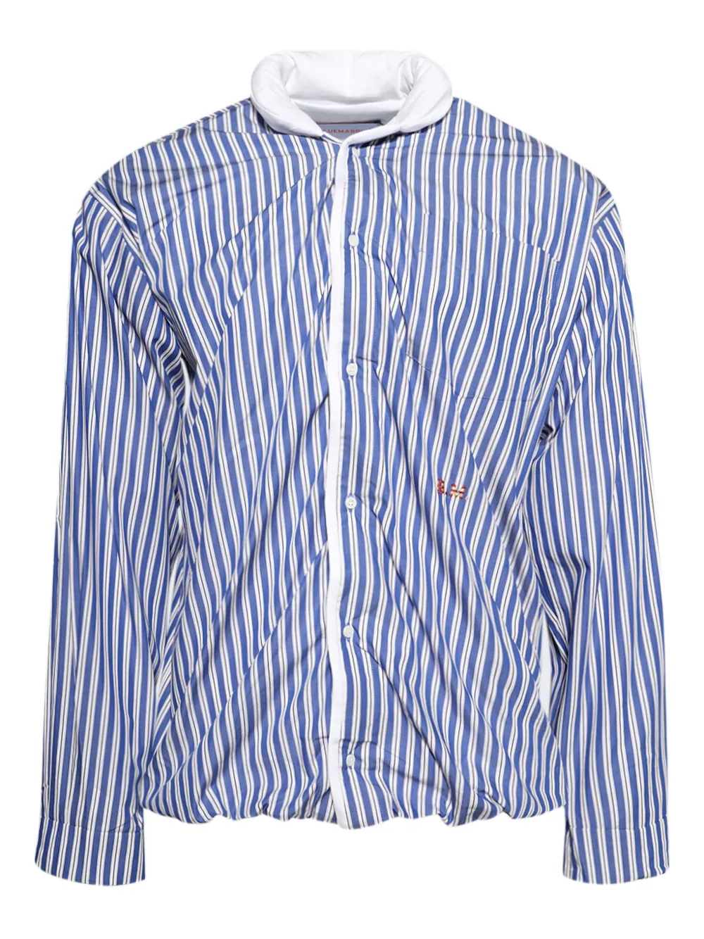 stripe-pattern shirt