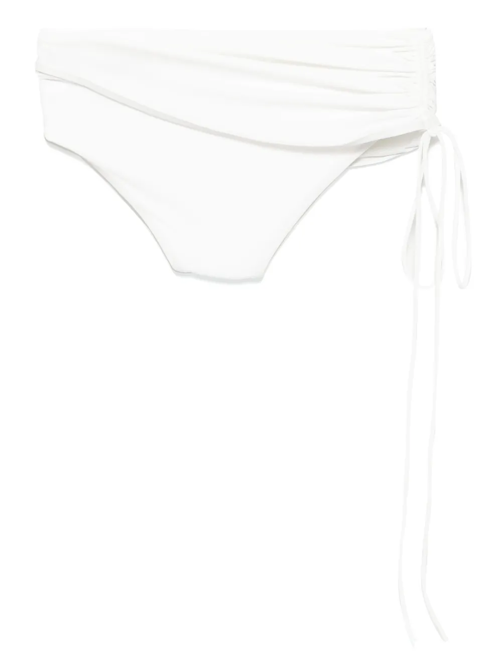 Christopher Esber Orbit rok slip met ruches Wit
