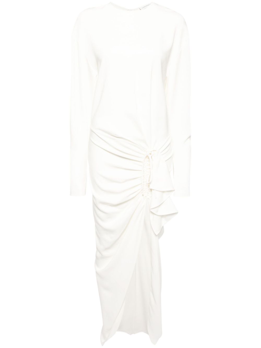 CHRISTOPHER ESBER RUCHED LONG SLEEVE DRESS 