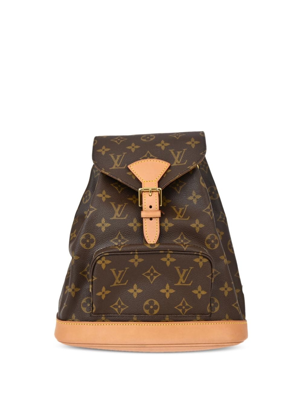 Pre-owned Louis Vuitton 2001 Montsouris Mm Backpack In Brown