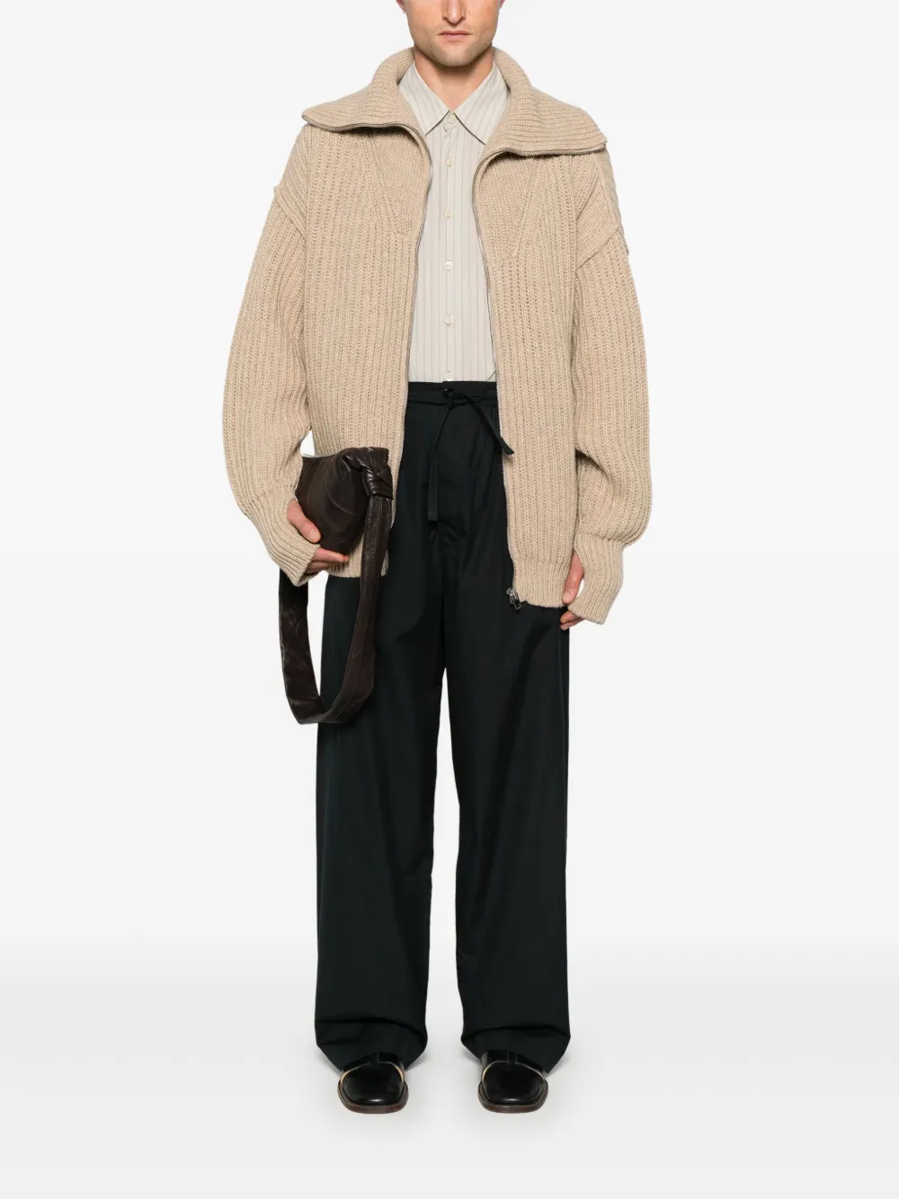 LEMAIRE Gerippter Cardigan | Cardigans | Image 2