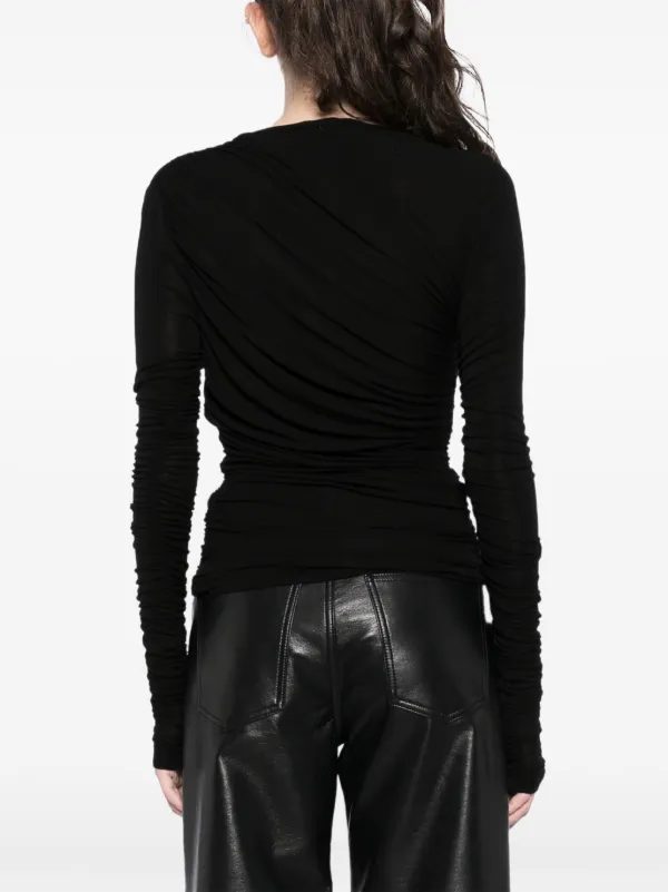 AGOLDE Tania Twist T-shirt | Black | FARFETCH