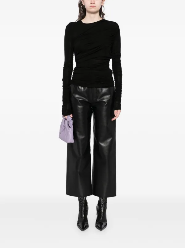 AGOLDE Tania Twist T-shirt | Black | FARFETCH