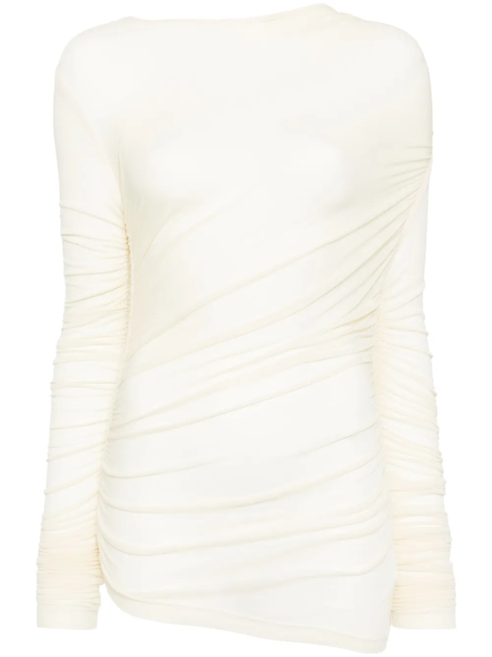 AGOLDE Tania Twist T-shirt | Neutrals | Image 1